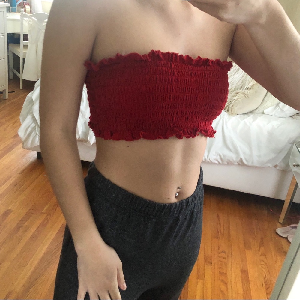 Brandy Melville cinched tube top